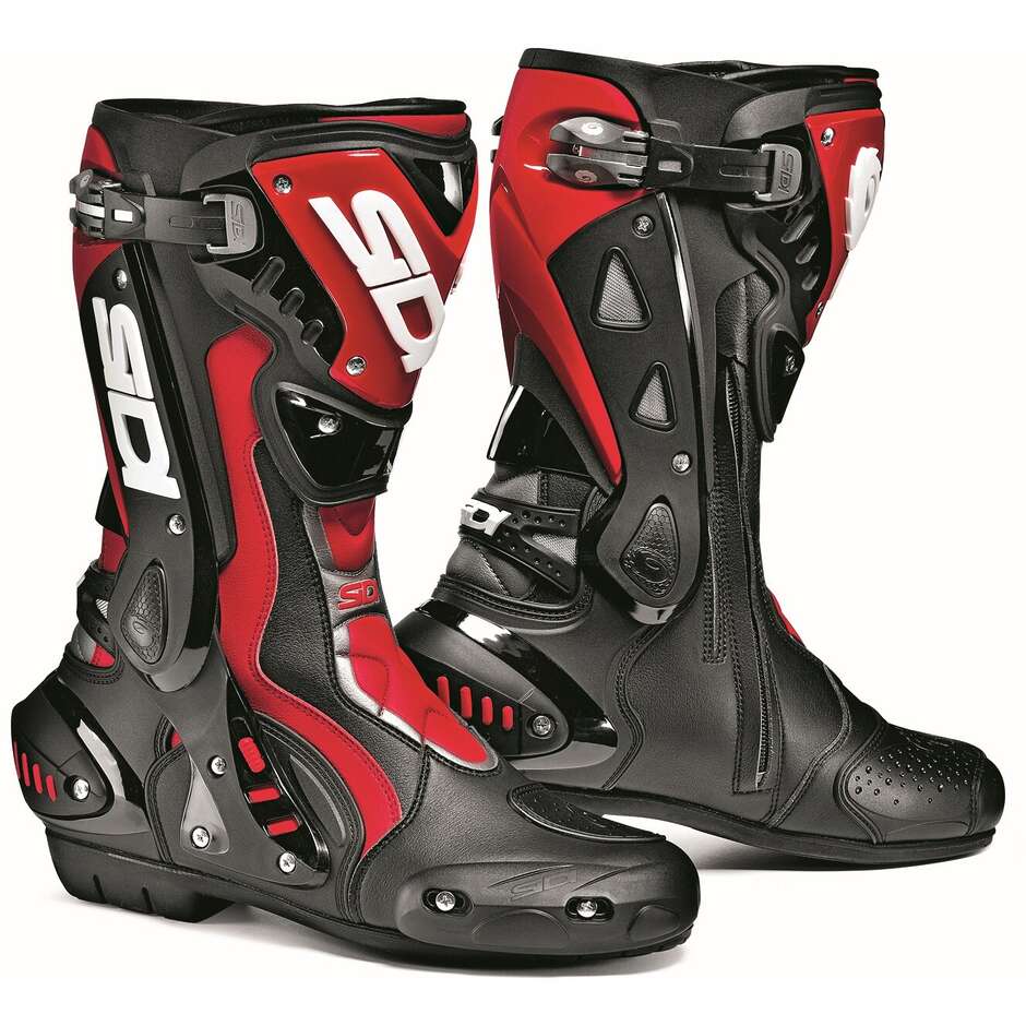 Sidi ST Motorcycle Boots Black Red