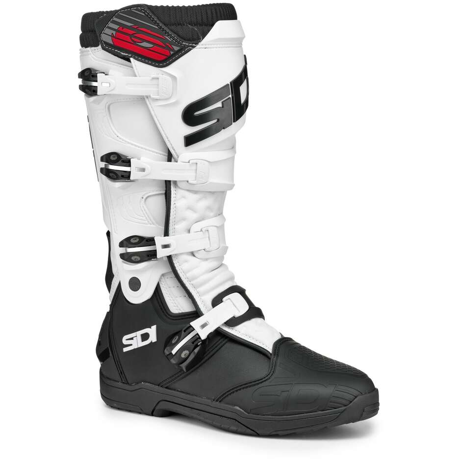 Sidi X POWER SC Off-Road Motorcycle Boots Black White