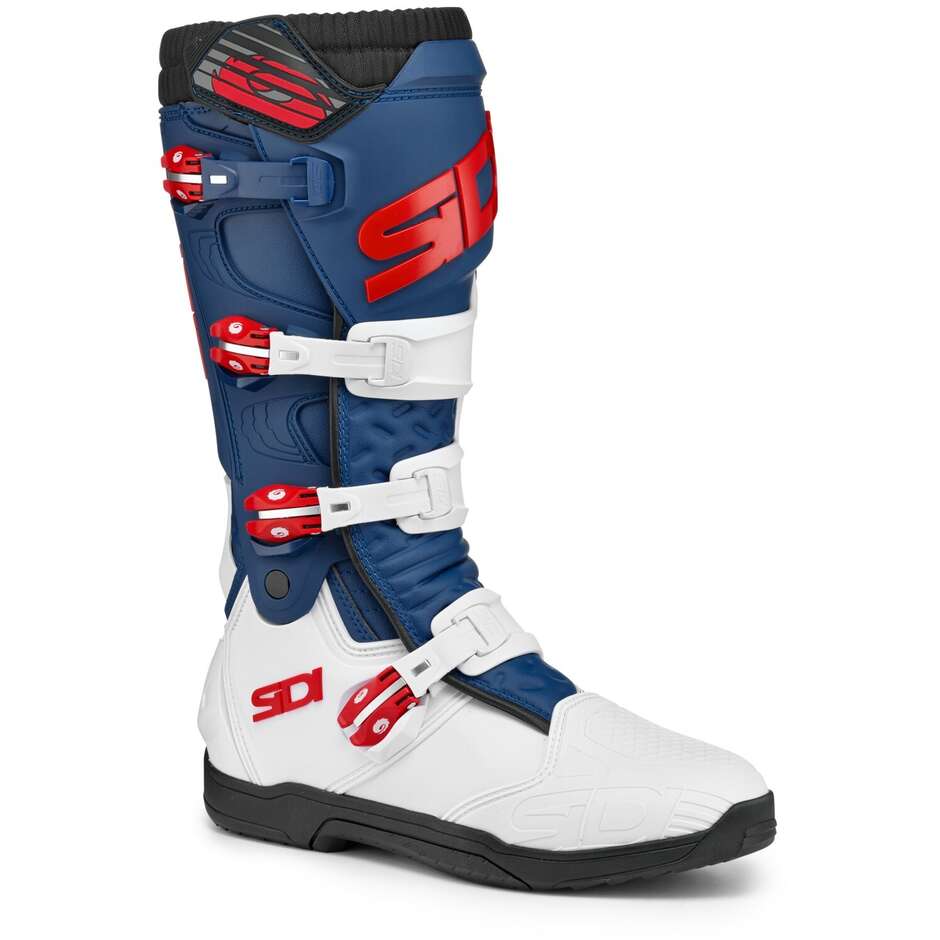 Sidi X POWER SC Off-Road Motorcycle Boots White Navy Red