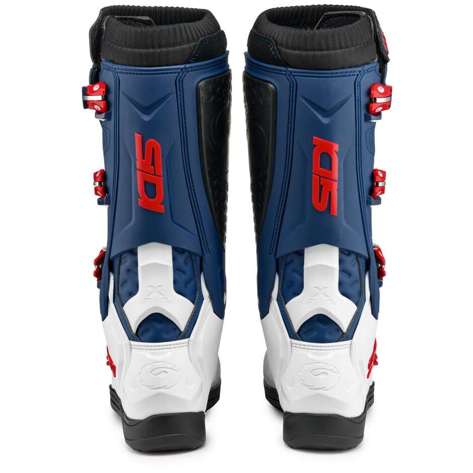 Sidi X POWER SC Off-Road Motorcycle Boots White Navy Red