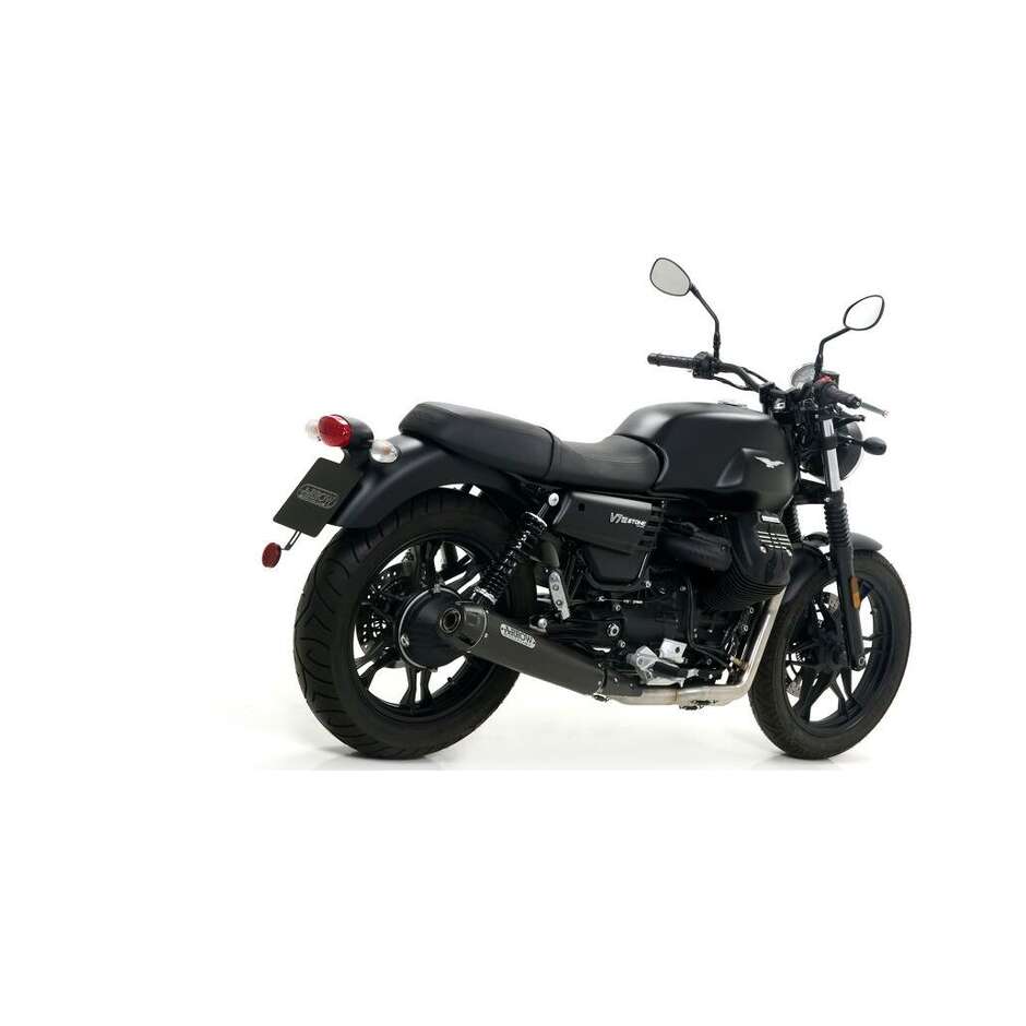 Silencieux Arrow Pro-Racing en nichrome foncé (droit + gauche) pour Moto Guzzi V7 III (17-20)