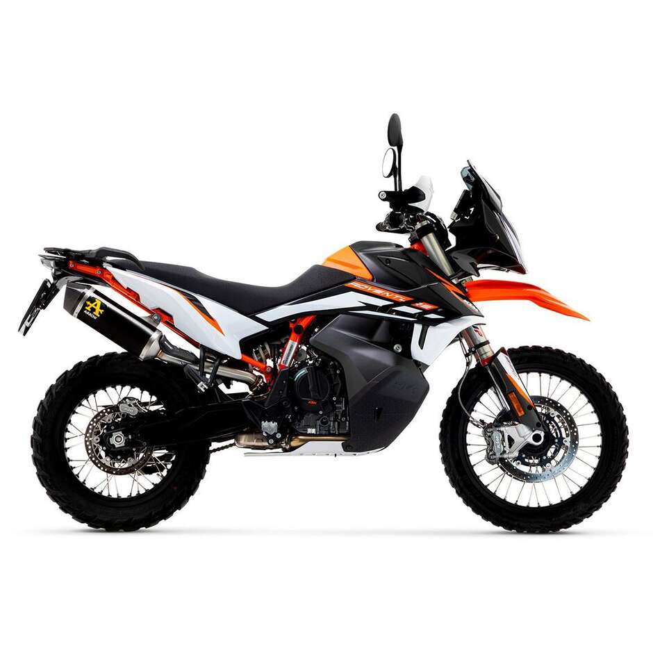 Silencieux Arrow Race-Tech en aluminium foncé avec embout en carbone pour KTM 790 Adventure