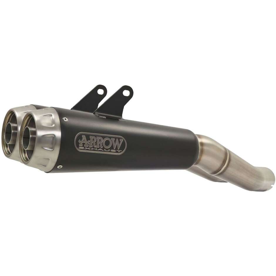 Silencieux d'échappement Arrow Pro-Race Nichrom Dark (droite + gauche) pour Ducati Hypermotard 950 / 950 SP (19-21)