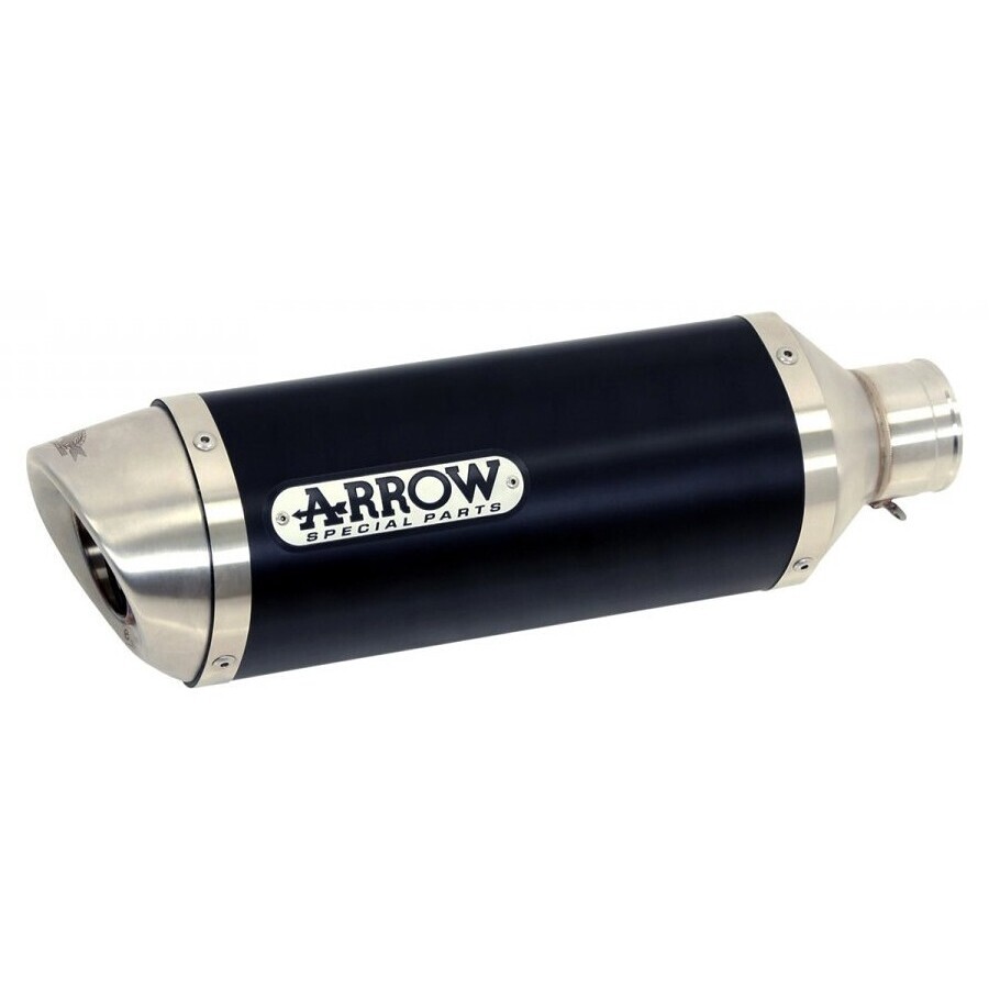 Silencieux d'échappement Arrow Thunder en aluminium foncé pour Aprilia RX / SX 125 (21-24)