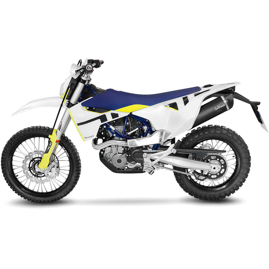 Silencieux d'échappement Leovince 14074K BLACK Slip-On spécifique pour HUSQVARNA 701 Supermoto - 701 Enduro/LR (21-24)