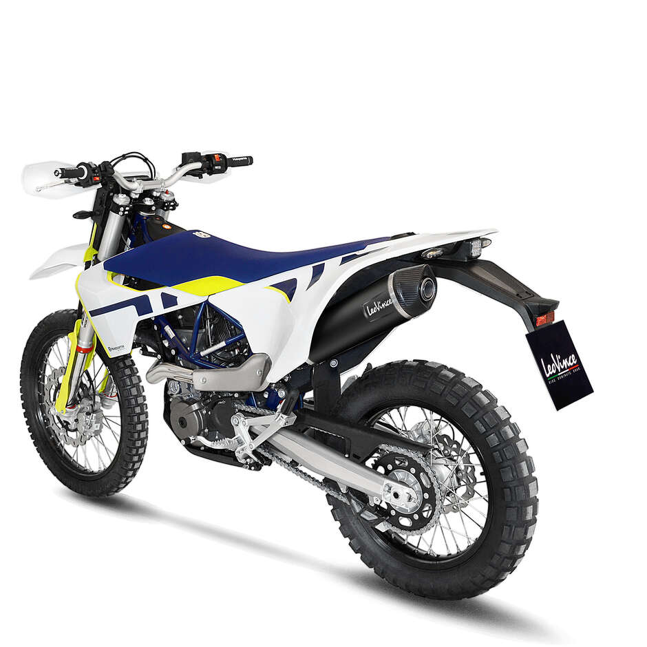 Silencieux d'échappement Leovince 14074K BLACK Slip-On spécifique pour HUSQVARNA 701 Supermoto - 701 Enduro/LR (21-24)