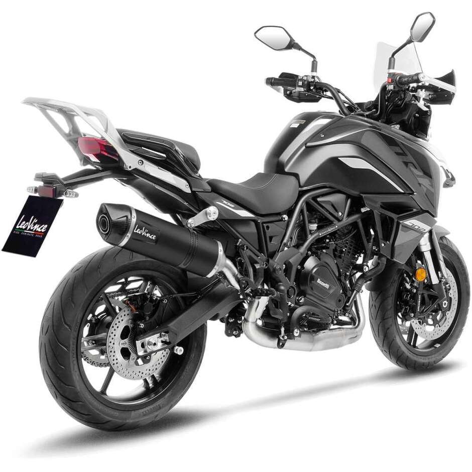 Silencieux d'échappement Leovince 14446EBU LV ONE EVO BLACK EDITION, spécifique pour Benelli TRK702/X (23-24)