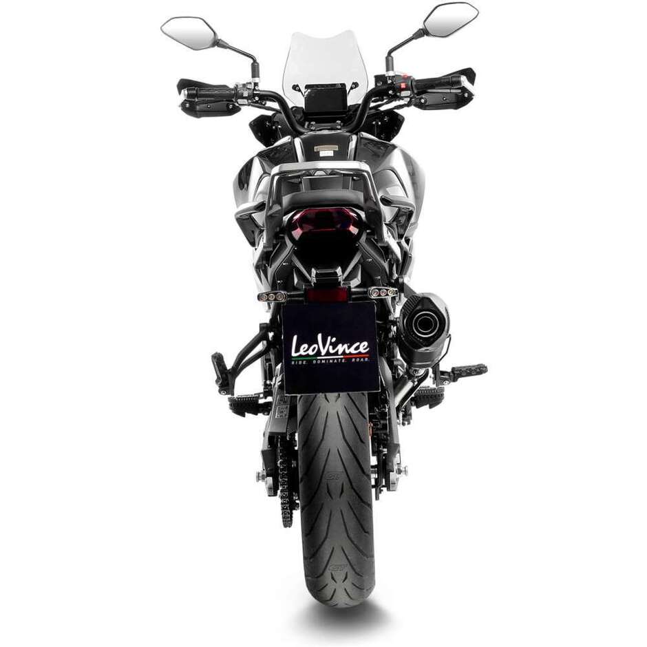 Silencieux d'échappement Leovince 14446EBU LV ONE EVO BLACK EDITION, spécifique pour Benelli TRK702/X (23-24)
