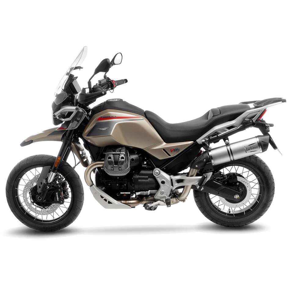 Silencieux d'échappement Leovince 14454E LV ONE EVO spécifique pour MOTO GUZZI V85TT (19-25)