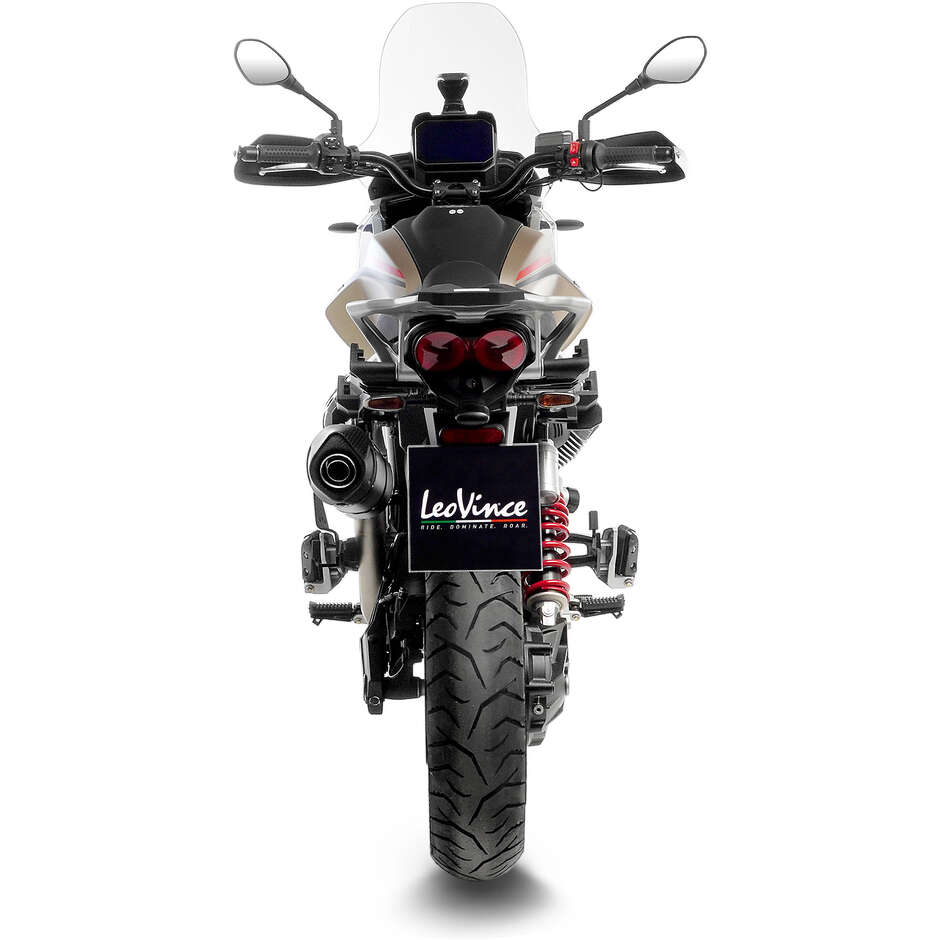 Silencieux d'échappement Leovince 14454E LV ONE EVO spécifique pour MOTO GUZZI V85TT (19-25)