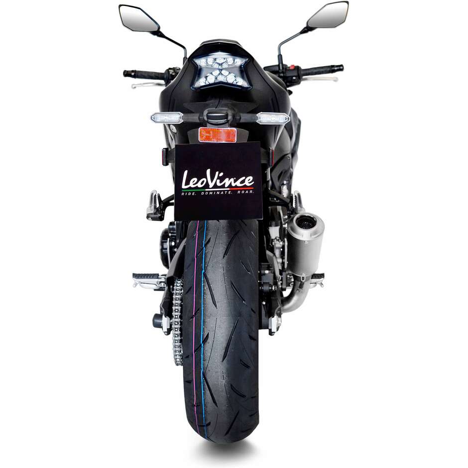 Silencieux d'échappement Leovince 15239T LV-10 TITANIUM, spécifique pour Kawasaki Z900 (20-24)