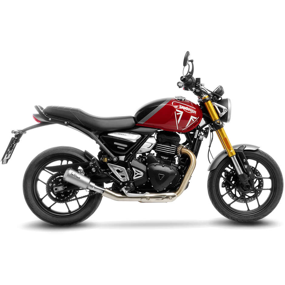 Silencieux d'échappement Leovince 15268U LV-10 ONE, spécifique pour TRIUMPH Speed400 - Scrambler400X (24-25)