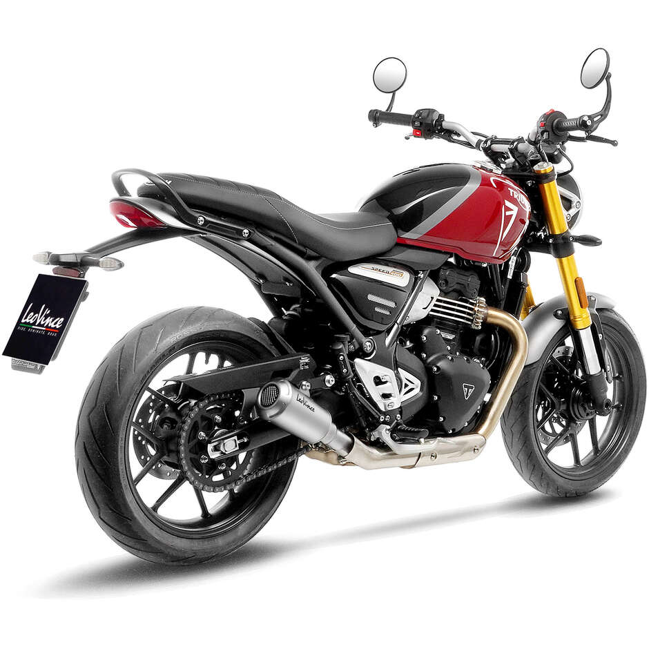 Silencieux d'échappement Leovince 15268U LV-10 ONE, spécifique pour TRIUMPH Speed400 - Scrambler400X (24-25)