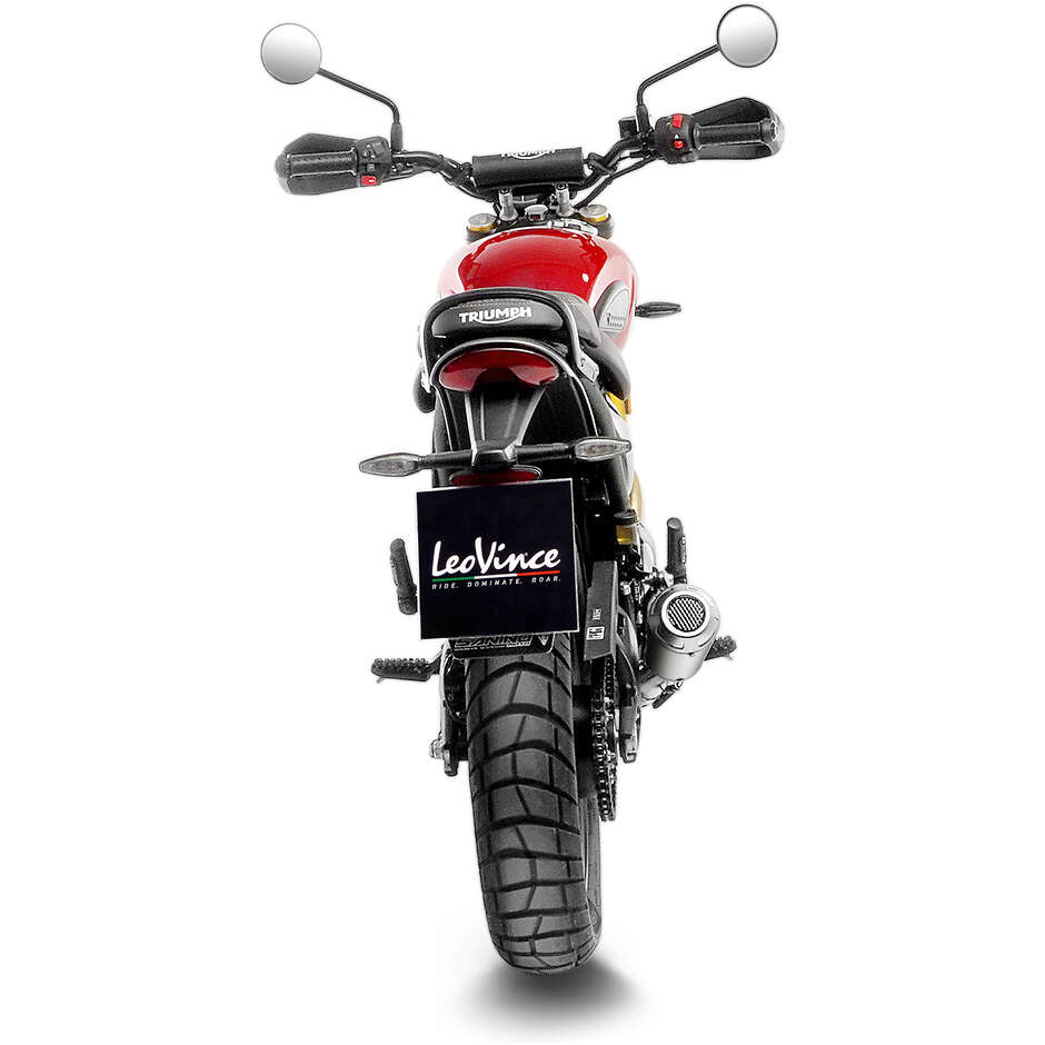 Silencieux d'échappement Leovince 15268U LV-10 ONE, spécifique pour TRIUMPH Speed400 - Scrambler400X (24-25)