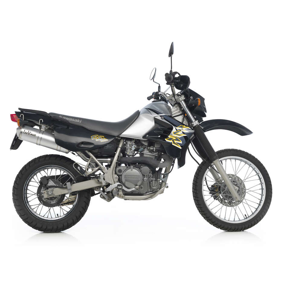 Silencieux d'échappement Leovince 3549 X3 spécifique pour Kawasaki KLR650 (97-22)