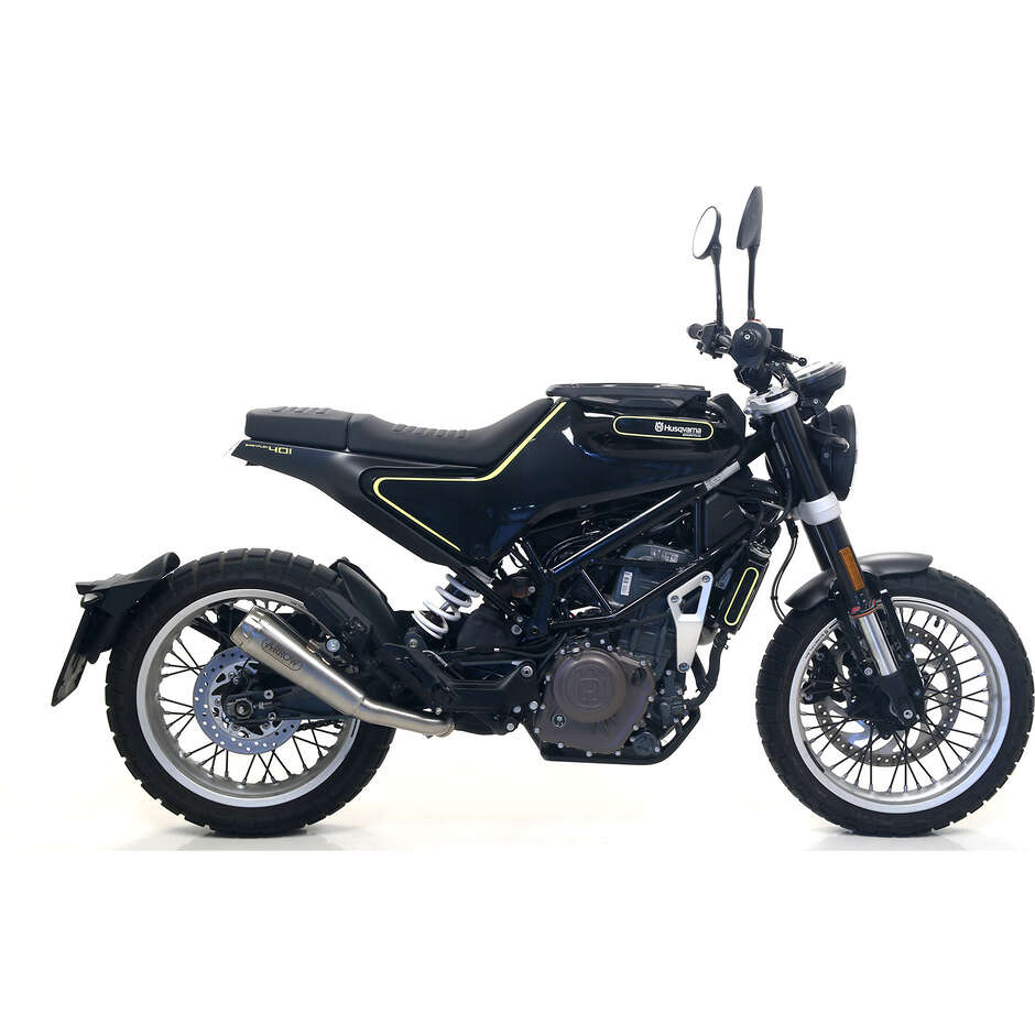 Silencieux d'échappement nichrome Arrow Pro-Race pour Husqvarna Svartpilen / Vitpilen 401 (18-19)