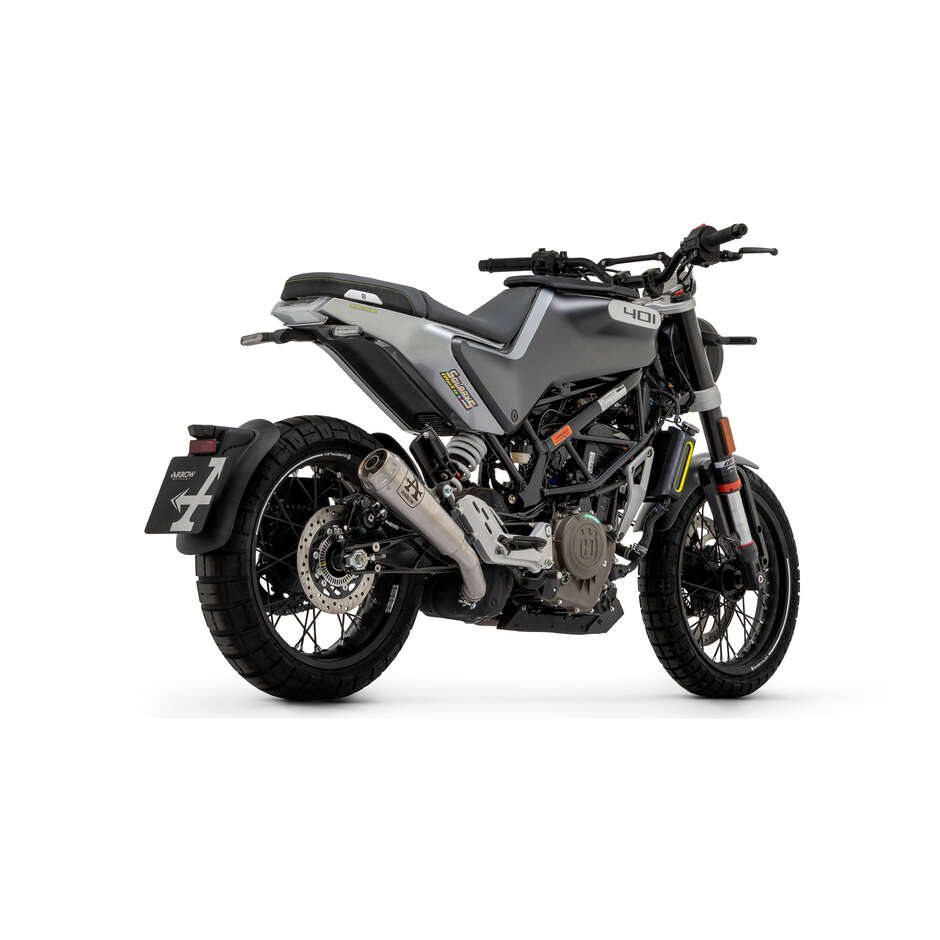 Silencieux d'échappement nichrome Arrow Pro-Race pour Husqvarna Svartpilen / Vitpilen 401 (20-23)