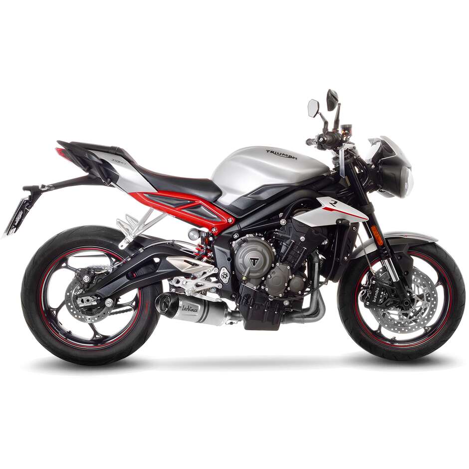 Silencieux d'échappement Slip-On Leovince 14288EU LV ONE EVO spécifique pour TRIUMPH Street Triple 765 S/SA2/R/R LRH/RS (17-22)