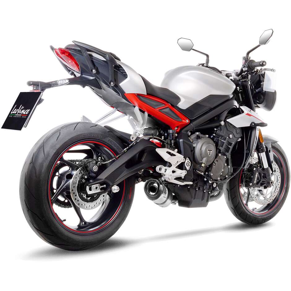 Silencieux d'échappement Slip-On Leovince 14288EU LV ONE EVO spécifique pour TRIUMPH Street Triple 765 S/SA2/R/R LRH/RS (17-22)
