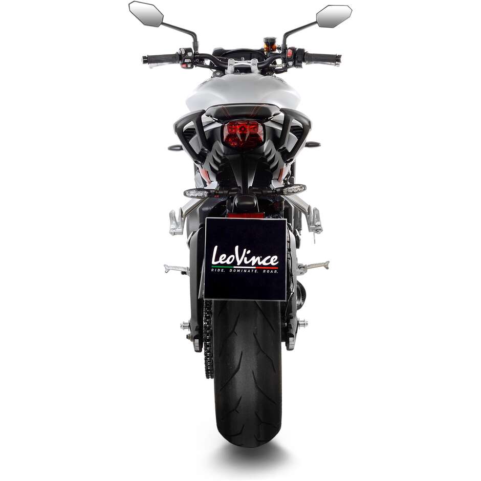 Silencieux d'échappement Slip-On Leovince 14288EU LV ONE EVO spécifique pour TRIUMPH Street Triple 765 S/SA2/R/R LRH/RS (17-22)