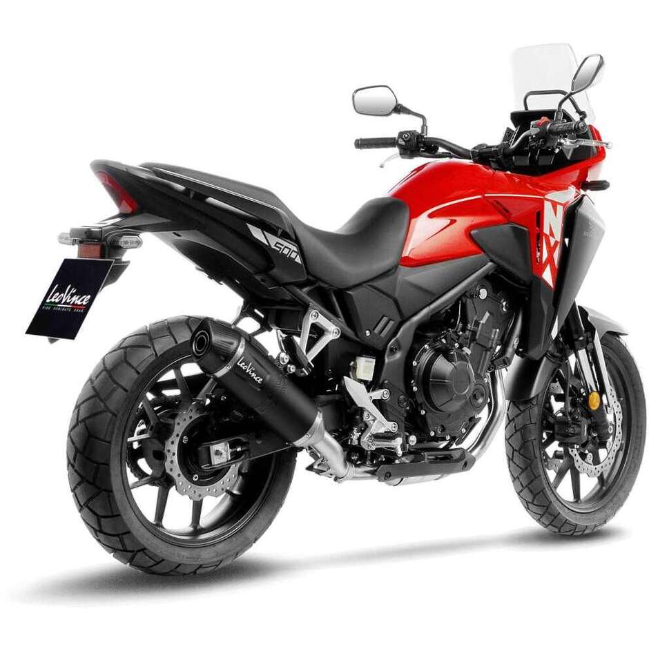 Silencieux d'échappement Slip-On Leovince 14314EB LV ONE EVO BLACK EDITION spécifique pour HONDA NX500 - CB500 Hornet (24-25)