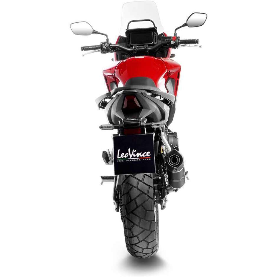 Silencieux d'échappement Slip-On Leovince 14314EB LV ONE EVO BLACK EDITION spécifique pour HONDA NX500 - CB500 Hornet (24-25)