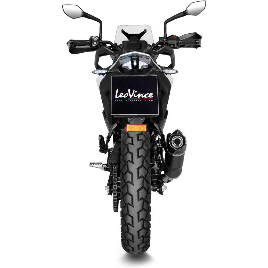 Silencieux d'échappement Slip-On Leovince 14346EB LV ONE EVO BLACK EDITION spécifique pour KTM 390 Adventure (20-24)