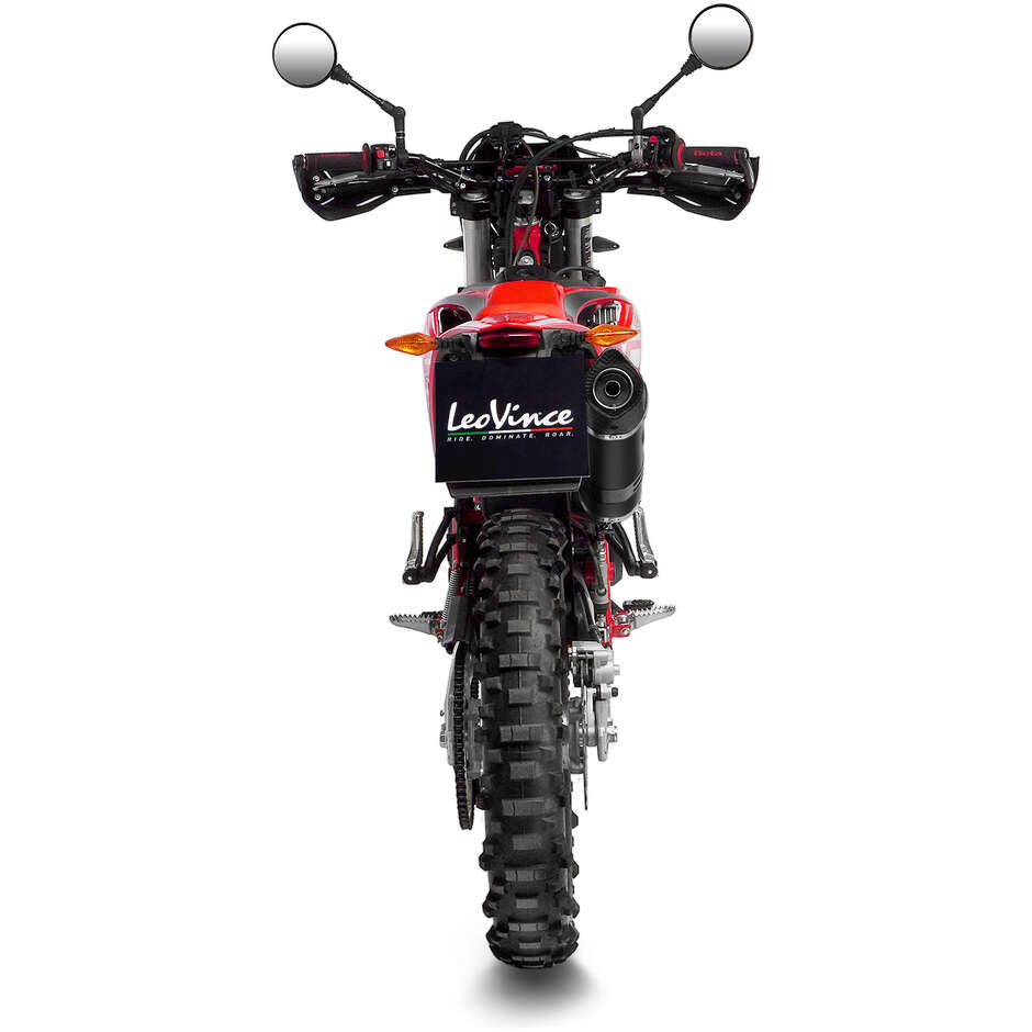 Silencieux d'échappement Slip-On Leovince 14401EB LV ONE EVO BLACK EDITION spécifique pour Beta RR 4T 125 LC/RR Motard 4T 125 LC (21-24)