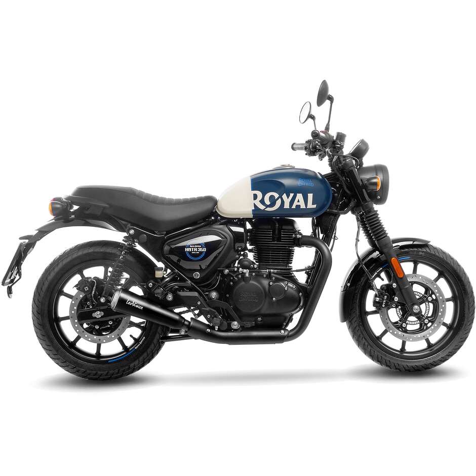 Silencieux d'échappement Slip-On Leovince 15129 GP ONE spécifique pour Royal Enfield Hunter 350 (22-24)