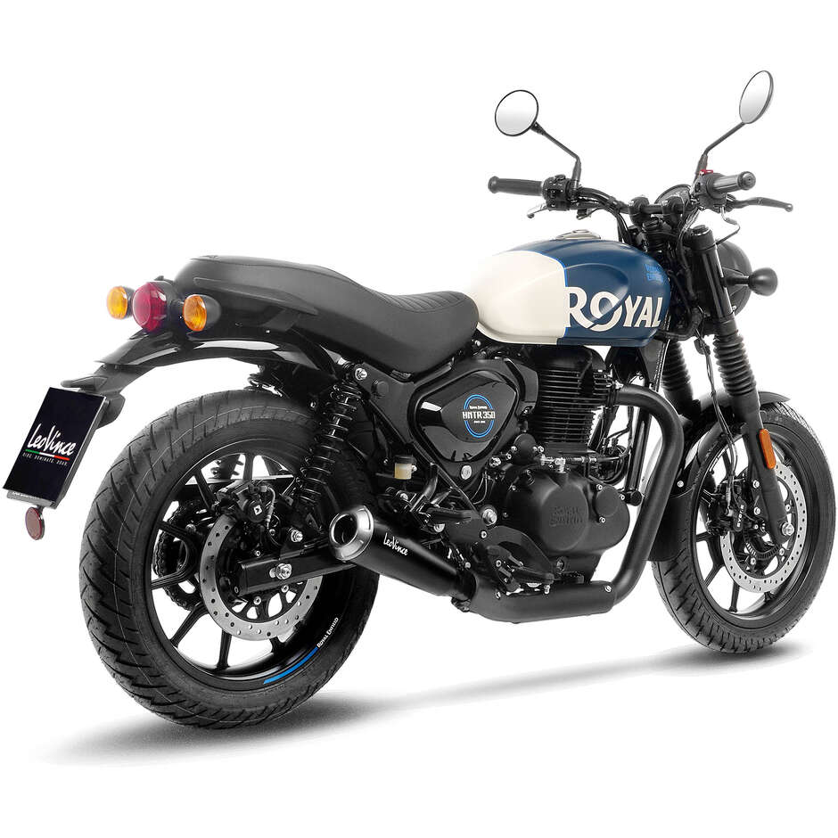 Silencieux d'échappement Slip-On Leovince 15129 GP ONE spécifique pour Royal Enfield Hunter 350 (22-24)