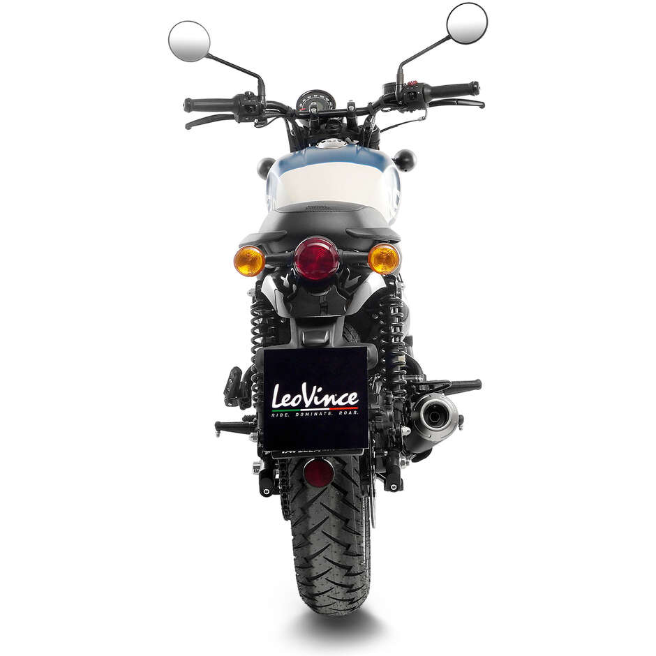 Silencieux d'échappement Slip-On Leovince 15129 GP ONE spécifique pour Royal Enfield Hunter 350 (22-24)