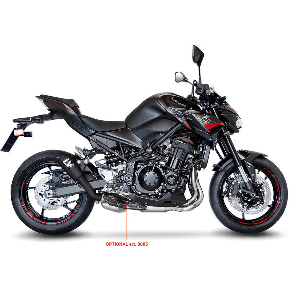 Silencieux d'échappement Slip-On Leovince 15239FB LV-10 FULL BLACK spécifique pour KAWASAKI Z900 (20-24)