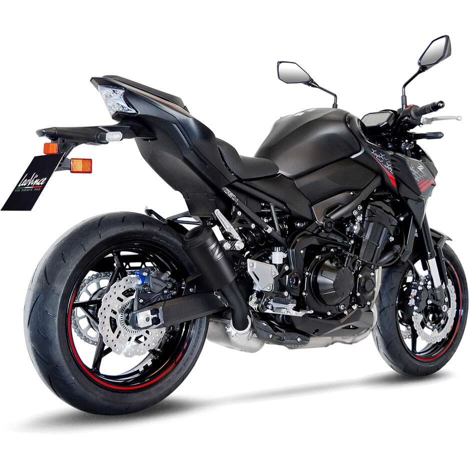 Silencieux d'échappement Slip-On Leovince 15239FB LV-10 FULL BLACK spécifique pour KAWASAKI Z900 (20-24)