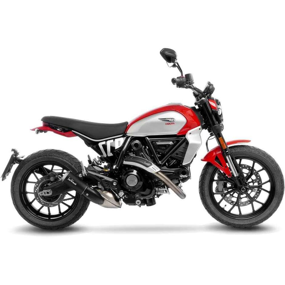 Silencieux d'échappement Slip-On Leovince 15266B LV-10 BLACK EDITION spécifique pour Ducati Scrambler 800 Icon/Full Throttle/Night Shift (23-24)