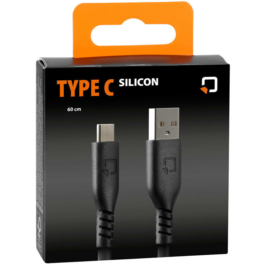 Silikonkabel USB-A auf USB-Typ-C – 60 cm