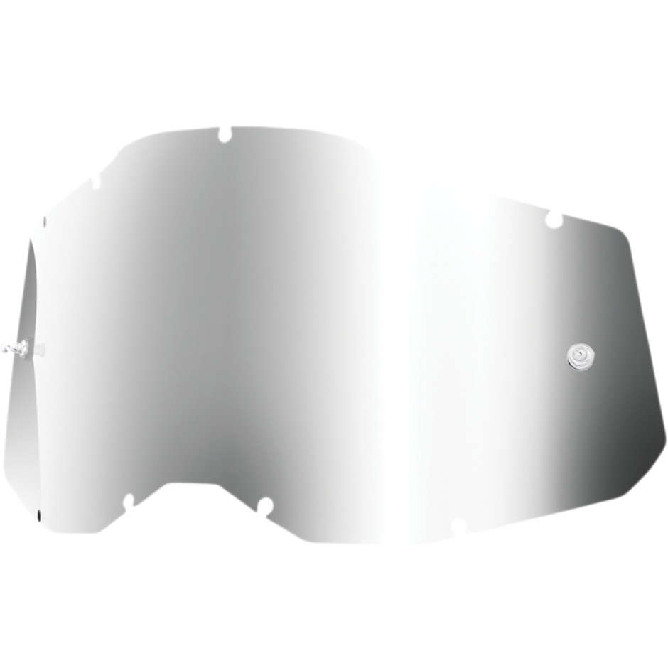Silver Mirror Lens for Child Goggles 100% ACCURI 2 / LAYER 2 Youth