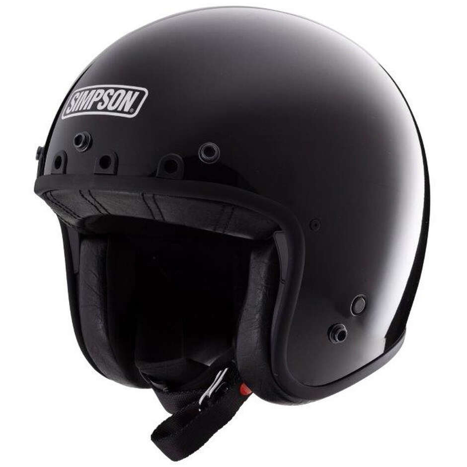 Simpson Chopper 22.06 MA Jet Motorcycle Helmet Gloss Black