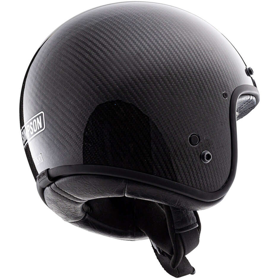 Simpson CHOPPER MC Carbon Jet Motorradhelm Simpson Logo