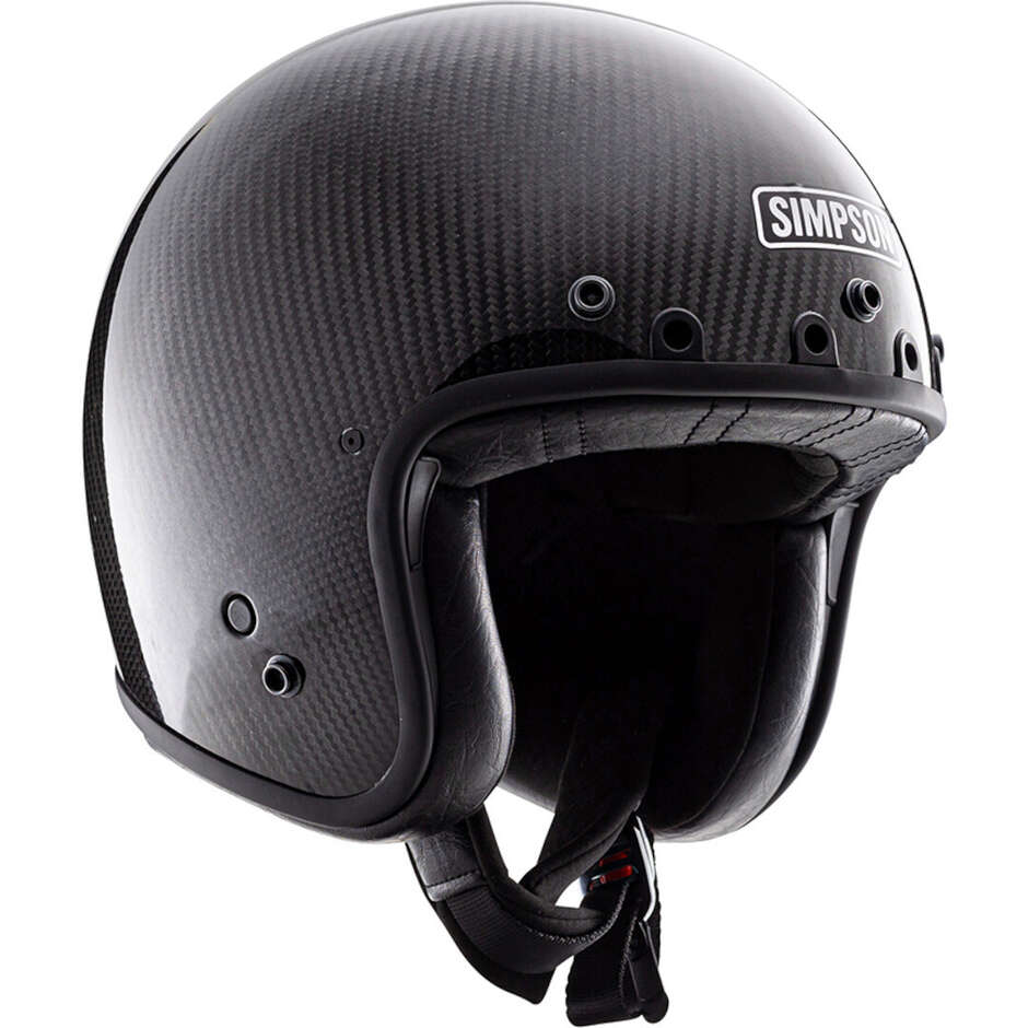 Simpson CHOPPER MC Carbon Jet Motorradhelm Simpson Logo
