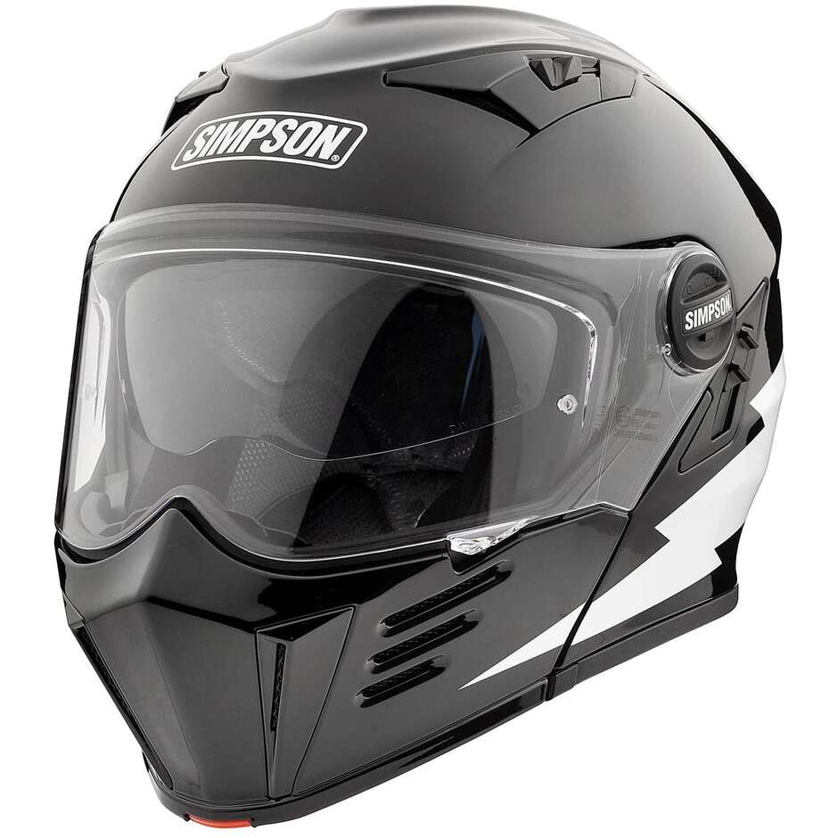 Simpson DARKSOME 22.06 FD01 HELLFIRE Modularer Motorradhelm