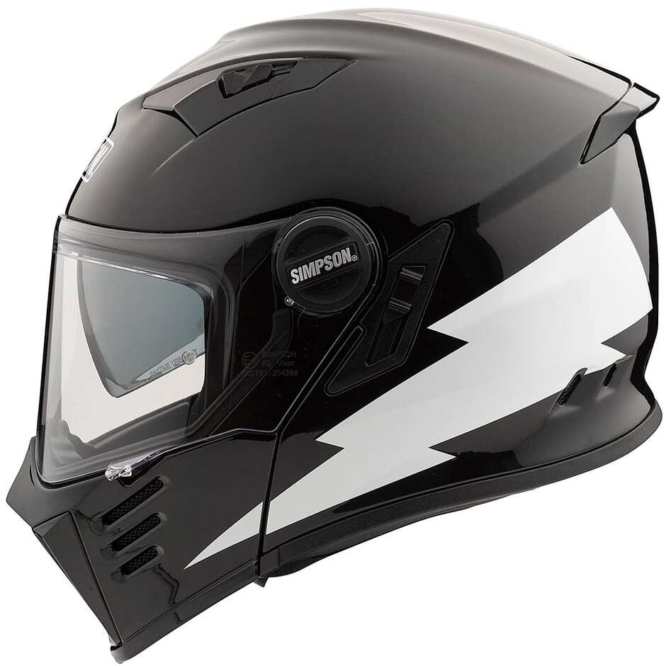 Simpson DARKSOME 22.06 FD01 HELLFIRE Modularer Motorradhelm