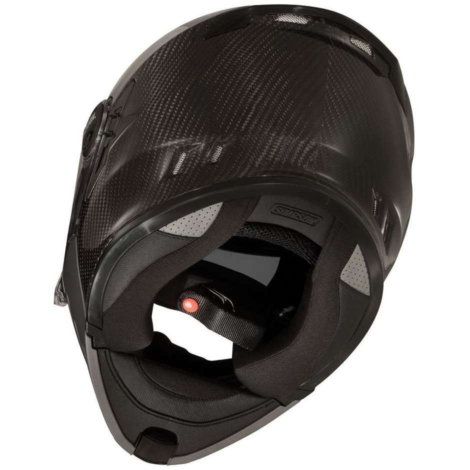 Simpson Darksome Full Carbon Modular Motorcycle Helmet Double Visor