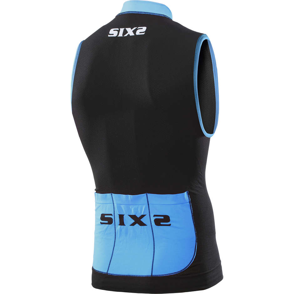 Sixs BIKE2 Activewear Technical Sans manches Noir Bleu