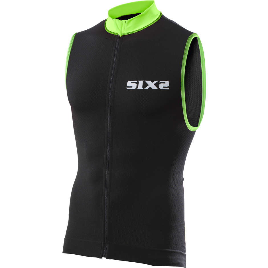 Sixs BIKE2 Activewear Technical Sans manches Noir Vert