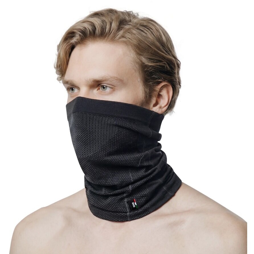 Sixs BT TBXL Multipurpose Motorcycle Neck Warmer Black Dark Grey