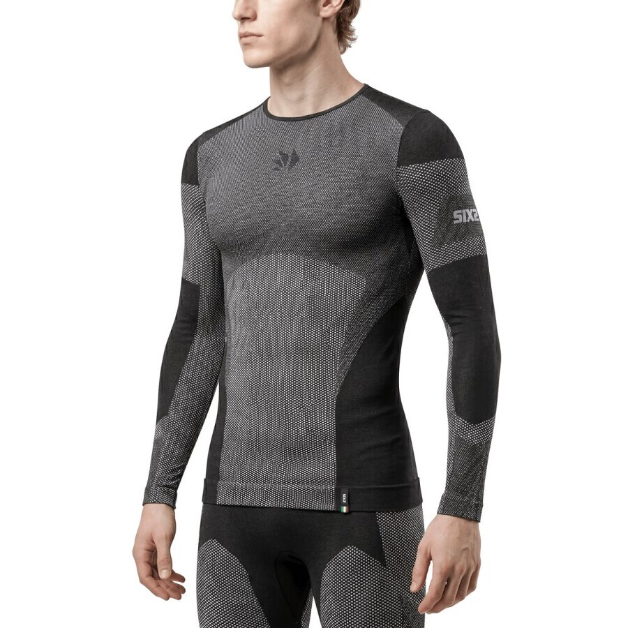 Sixs BT TS2L V2 Schwarzes Carbon Motorrad-Unterwäschehemd