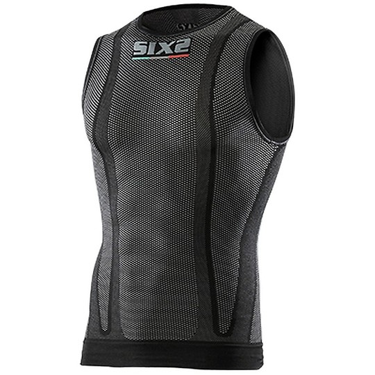 Sixs Carbon Underwear Technical Sans manches Noir