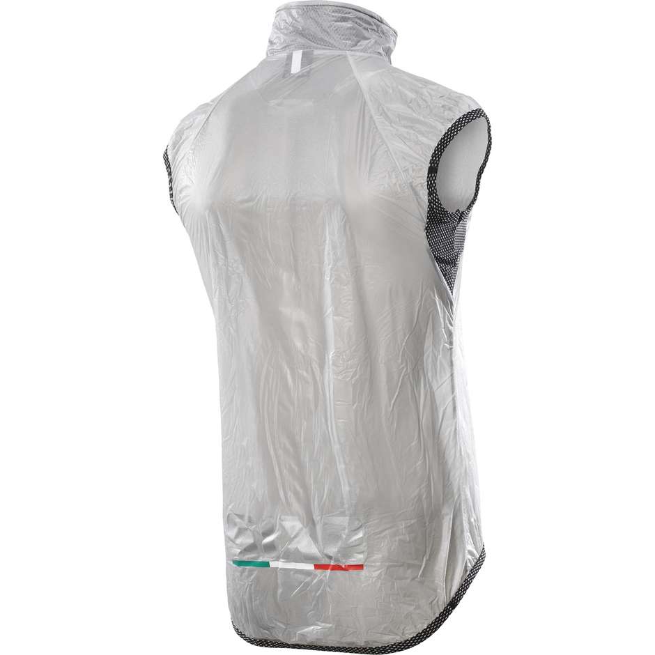 Sixs Compact Ghost Black Transparent Rainproof Wind Vest