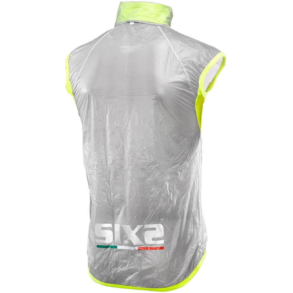 Sixs Compact Ghost Yellow Transparent Rainproof Wind Vest