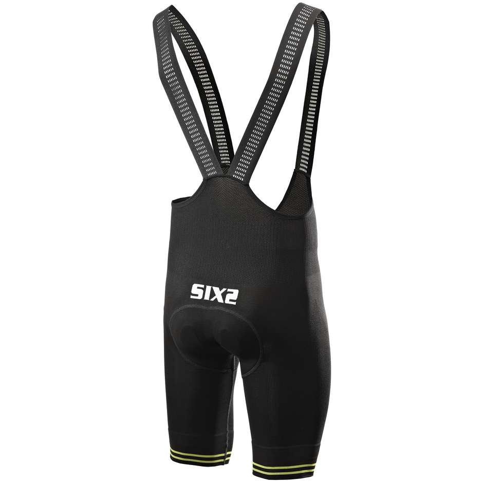 Sixs Cycling Bib Short Leg Clima Bib External Pad Black Yellow